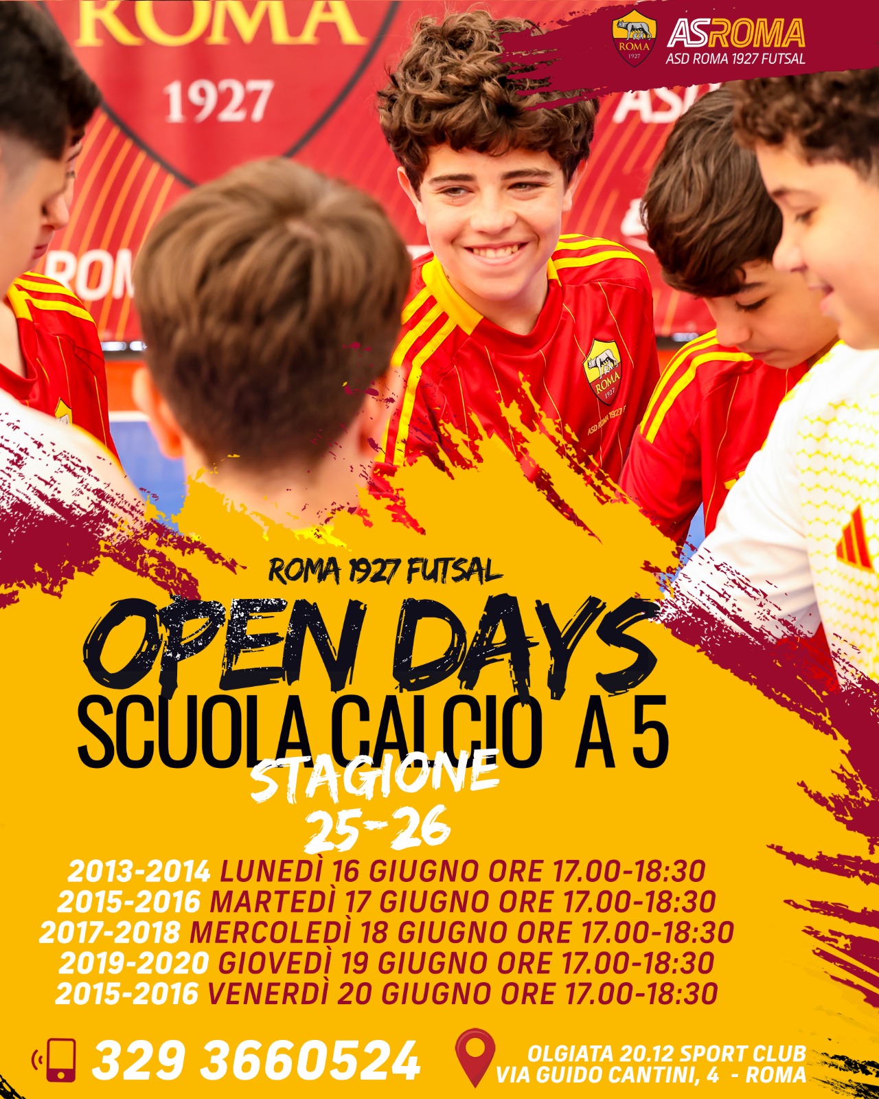Open days scuola calcio a 5